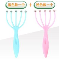 小号五爪(随机颜色一个) 五爪滚珠头部按摩器摩仪头发助眠梳头头皮挠头抓头神器非灵魂提取