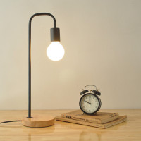 黑色 5W白光灯泡 按钮开关 北欧插电护眼台灯学习专用led阅读灯看书宿舍书桌家用卧室床头灯