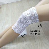 白色 C10 一双 XS膝盖一圈30、31厘米 惠馨堂原创空调房蕾丝护膝遮疤纹身护腿女关节保暖蕾丝膝盖套腿套