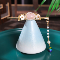 款式三:沫墨 发簪简约日常古风发饰后压小发冠盘发流苏簪子女古装旗袍汉服头饰