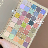 40色眼影盘 2021年玛菲可乌托邦40色高颜值眼影盘舞台妆彩妆小众品牌蓝色眼影