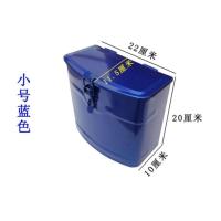 小号蓝色工具箱 工具箱铁盒燃油摩托电动三轮车隆鑫工具箱铁储物收纳改装通用配件