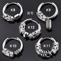 K10有耳洞 单只 潮流男士耳夹小众个性潮男耳钉无耳洞耳环单只耳圈嘻哈耳饰酷耳坠