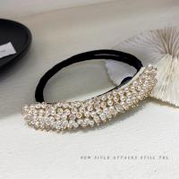 白色珍珠 盘发神器丸子头女扭扭夹蓬松简约懒人扎发器水晶韩国发卡发夹发饰