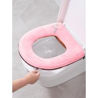 马桶坐垫家用四季通用加厚可爱防水马桶圈盖拉链式毛绒提手坐便套