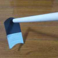 0.6米长 塑管锄柄+木质锄板 锄禾悯农舞台表演道具锄头塑料锄柄木质锄板幼儿童节晚会学校轻巧