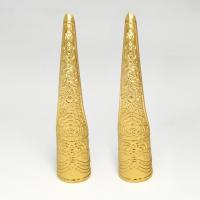 铁质8cm金色2支 普通镀色 延禧攻略配饰甄嬛皇后护甲清朝宫廷同款加厚千手观音假长指甲套