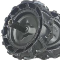 轮毂黑色 3.50-4一件18六方轴 实心胎猫爪胎3.50-4 3.50-6 4.00-8橡胶行走轮胎配件