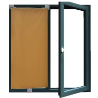 一面银一面橙色 30*125 晋嘉艺办公室布艺伸缩窗帘 家用免钉粘钩帘 阳台浴室遮阳遮光卷帘