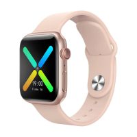 X8粉【全触屏+1.54屏幕】 标配+保护膜 华强北智能手表X8男女通用多功能通话心率监测手环蓝牙手环学生