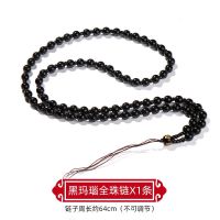 黑玛瑙+款14 高档虎睛石吊坠项链男女手工编织玛瑙珠链绳观音玉佛挂绳挂脖绳子