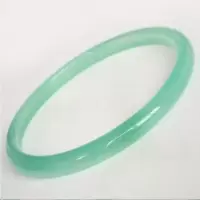 绿色 54mm 玛瑙绿玉髓手镯 叮当镯细窄边玉手镯子 女士时尚玛瑙镯子