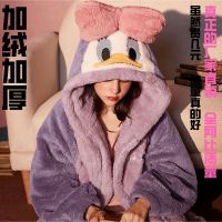 黛西紫睡袍 [加绒加厚全网比质量] M 155-162cm 白雪公主睡衣女秋冬长毛珊瑚绒长款睡袍女睡裙女士可外穿浴袍