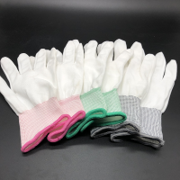白色 S 36双夏季超薄款尼龙线透气工作防晒男女礼仪用手套劳保弹力性开车