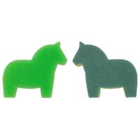 绿色 宜家代购 斯纳博卡海棉擦 小马 洗碗布 清洁棉 木马造型