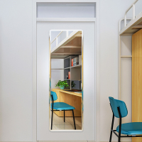 门后镜子贴墙自粘寝室家用粘贴试衣镜女宿舍学生可粘墙全身穿衣镜