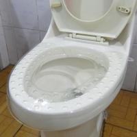 白色 瑕疵二等品 可折叠便携式医院坐便器垫 防水马桶垫仿硅胶软胶坐垫通用塑料垫