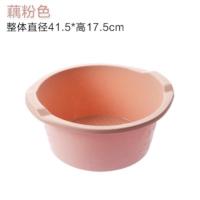 V25-藕粉色. 桶足浴泡脚家用家用加厚按摩脚底过桶脚盆恒温洗塑料小腿牛筋木桶