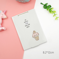 铝镜-小号-冰激凌 简约高档小镜子折叠随身便携镜化妆镜单面创意女方形铝镜迷你卡通