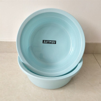 小号+中小号蓝色 塑料脸盆小大号盆子家用住宿加厚洗脸盆婴儿儿童成年洗脚盆洗衣盆