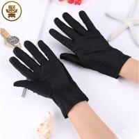 黑色 均码 开车防晒手套女士薄款春秋季夏天弹力夏季骑车氨纶短春天