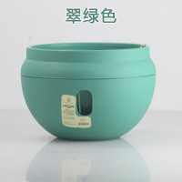 翠绿色 塑料 小 多肉吊兰花盆懒人自吸水阳台吊盆家用塑料垂挂外绿萝树脂悬挂吊篮