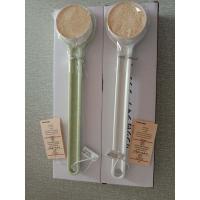 洗澡刷白色+绿色(专柜款) 日本无印良品洗澡刷muji长柄软毛沐浴刷背部搓背搓澡神器后背刷子