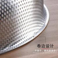 不锈钢网状洗菜盆加厚筛洗网篮商用果蔬盆子沥水篮家用洗菜篮沥m