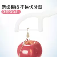 舒客舒克牙签线剔牙线180支家庭装超细扁线牙线棒牙线盒便携随身