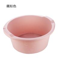 藕粉色 日式加厚加高足浴桶 塑料泡脚盆脚底按摩足浴盆 洗脚桶洗脚盆脸盆