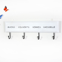 白色 欧式创意实木服装店试衣间挂钩家用客厅卧室挂衣架壁挂门后衣帽架