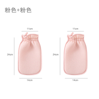 粉色2个装 搓泥搓灰搓澡巾家用男女t沐浴手套疼洗澡巾搓背不强力双面神器
