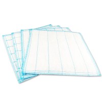 蓝色10片装 百洁布 洁布厨房沫洁白神器刷油家用锅清洁巾魔术洗碗百檫不粘完抹布。