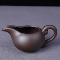 紫砂(品悦)公道杯 公道杯茶漏一体紫砂分茶器家用陶瓷功夫茶具配件哥窑茶海石磨过滤