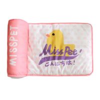 樱花粉(60cm*41cm) misspet朕的窝窝猫狗泰迪比熊冰丝床猫咪猫窝狗窝可垫头柔软舒适