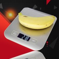 5kg/1g厨房秤加电池 不锈钢充电厨房秤家用电子称烘焙克称5kg/1g精准迷你食物称重台称