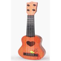 [35CM]超小号仿真吉他-橙色 配套27寸尤里克克和弦漂亮尤克里里拇指琴初学者其他吉他初学者
