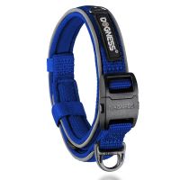蓝色(单个项圈) XS[适合狗重10斤以内] 多尼斯狗狗项圈脖圈大小中型犬防脱防丢宠物刻字遛幼犬颈圈牵引绳