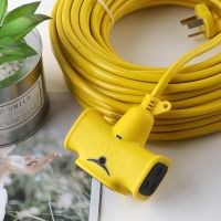 七孔C221 全长2米 5/10/15/30米带开关电车高空充电防冻防摔电源延长线充电插座2米