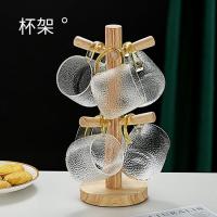 木质杯架 6个挂式杯子架日式实木六爪马克杯架榉木挂架创意杯子沥水架