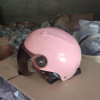 夏季普通+颜色随机+防晒镜片 摩托电动头盔春夏季男女四季通用防晒半盔电瓶车安全帽骑行头盔