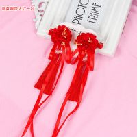 款式二花朵红色 儿童汉服头饰古风发饰流苏古代头花中国风女童古装头饰发夹