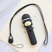 魔笛Slite-黑色恐龙保护套+挂绳 魔笛Slite保护套motl套二代硅胶套魔笛C壳挂绳皮套入门大杯款套