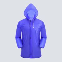 （单独上衣）蓝色 防暴雨雨衣雨裤男女成人小码雨衣套装采茶神器防护服防雨服防水服