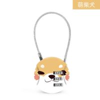 萌柴犬 挂锁头盔密码锁小型迷你锁数字防盗门锁抽屉更衣室儿童书包密码锁
