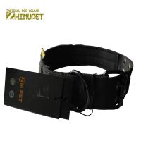 黑色 M中号30-45斤 中大型狗项圈战术狗项圈脖套宠物脖圈狗牌德牧马犬军犬牵引绳狗绳