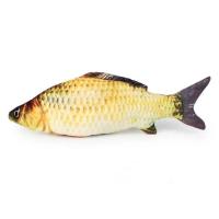 仿真鲫鱼单条[20cm无赠品] 猫玩具鱼猫咪玩具薄荷逗猫玩具磨牙抱枕小猫玩具毛绒仿真逗猫棒鱼