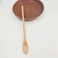 荷木本色款20*1.8cm单只 日式搅拌勺木质搅拌勺蜂蜜勺咖啡搅拌勺情侣款小木勺木搅拌勺刻字