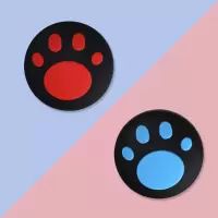[猫趴摇杆帽]NS蓝+红 1对 switch猫爪摇杆帽森林系列lite通用迷你任天堂joy-con保护套卡通
