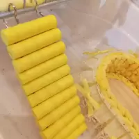 18cm黄色软梯 仓鼠楼梯18cm金丝熊爬梯梯子仓鼠用品仓鼠软梯30cm50cm多功能梯子